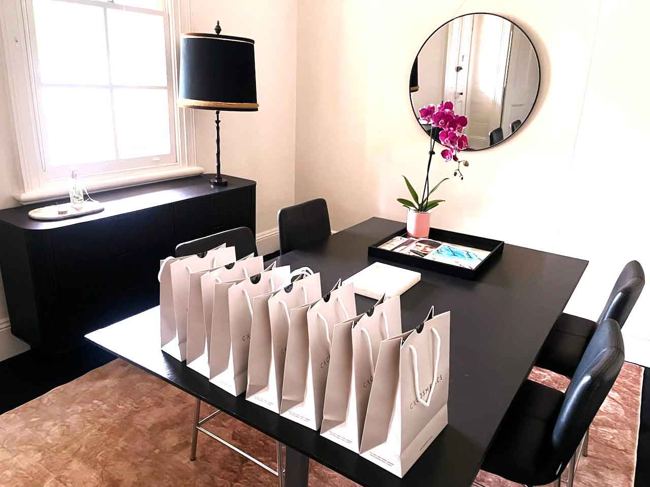 Luxury Christmas gifts, makeup and skincare sets from HelloYou Cosmetics presented in elegant packaging
